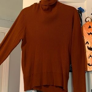 pumpkin orange sweater